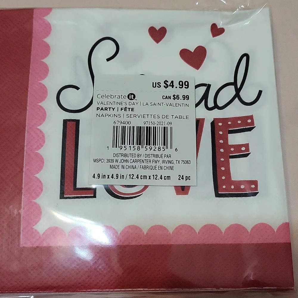 Valentine's Day Disposable Tableware